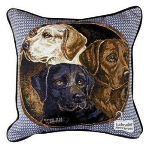 Labrador Retriever Dogs Animal Decorative Throw Pillow 17 x 17 - All