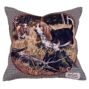 Basset Hound Dog Decorative Throw Pillow 17 x 17 - All