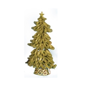 20 Lighted Looped Kiwi Green Glitter Christmas Tree Decoration - All