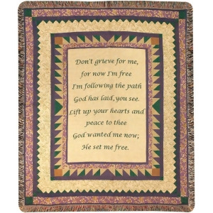 Grandmother Inspirational Memorial Verse Tapestry Throw Blanket 50 x 60 - All