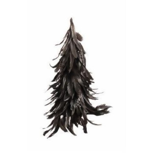 21 Lush Adorned Bronze Feather Cone Christmas Tree - All