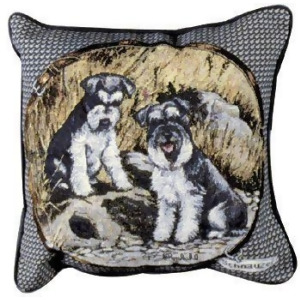 Schnauzer Dog Animal Decorative Throw Pillow 17 x 17 - All