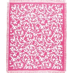 Fuchsia Hamlet Afghan Throw Blanket 50 x 60 - All
