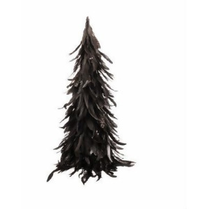26 Lush Adorned Bronze Feather Cone Christmas Tree - All