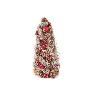 14 Eco Country Iced Pine Cone Apple Berry Artificial Christmas Tree - All