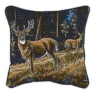 Whitetail Deer in the Morning Decorative Throw Pillow 17 x 17 - All