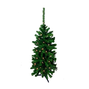 4.5' Pre-Lit Artificial Christmas Tree Clear Lights - All