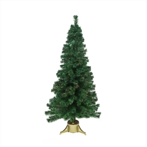 6' Pre-Lit Color Changing Fiber Optic Artificial Christmas Tree Multi Lights - All