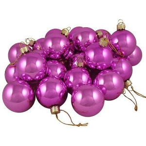 Club Pack of 36 Shiny Pink Lolipop Glass Ball Christmas Ornaments 2.75 67mm - All