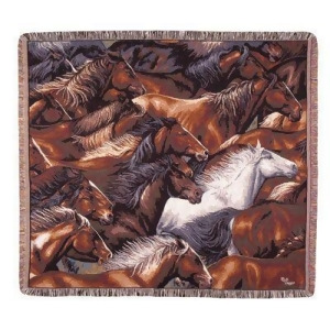 Horse of a Different Color Tapestry Throw 50 x 60 - All
