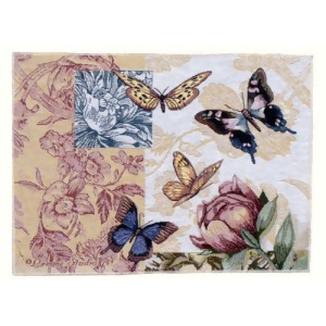 Pack of 2 Floral Butterfly Decorative Tapestry Placemats 12 x 18 - All