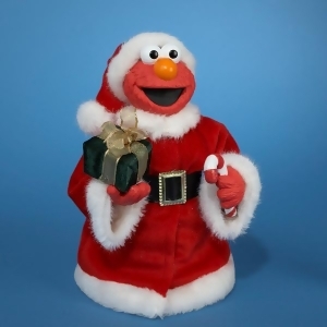10.5 Sesame Street Elmo Wearing Plush Santa Suit Christmas Figure - All