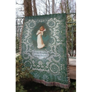 Willow Tree Angel Thinking of You Tapestry Throw Blanket 50 x 60 - All