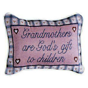 Set of 2 Grandmother Decorative Throw Pillows 9 x 12 - All