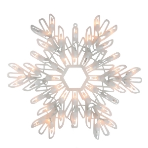 15 Lighted Shimmering Snowflake Christmas Window Silhouette Decoration - All