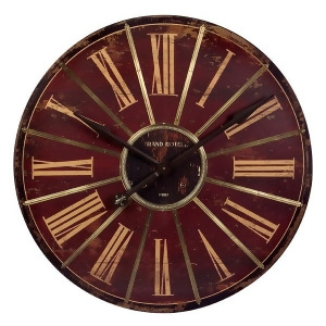 30 Vintage-Style Red Gold Roman Numeral Wall Clock - All