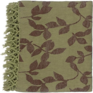 50 x 70 Spring Floral Green and Brown Throw Blanket - All