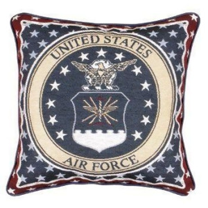 U.s. Air Force Insignia Theme Decorative Throw Pillow 12 x 12 - All