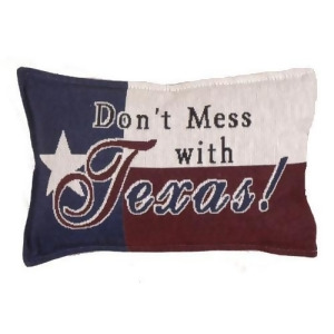 Set of 2 Don't Mess with Texas Decorative Tapestry Throw Pillows 12 - All