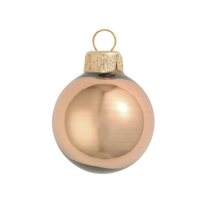 40Ct Shiny Chocolate Brown Glass Ball Christmas Ornaments 1.25 30mm - All