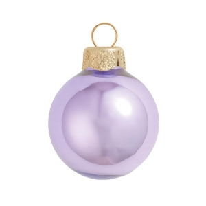 40Ct Pearl Lavender Purple Glass Ball Christmas Ornaments 1.25 30mm - All