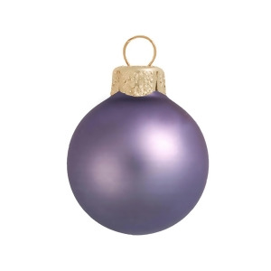 40Ct Matte Lilac Purple Glass Ball Christmas Ornaments 1.25 30mm - All