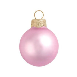 40Ct Matte Pale Pink Glass Ball Christmas Ornaments 1.25 30mm - All