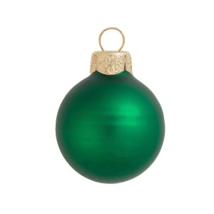 40Ct Matte Green Xmas Glass Ball Christmas Ornaments 1.5 40mm - All