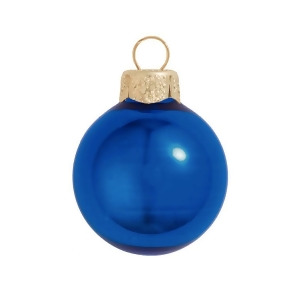 40Ct Shiny Cobalt Blue Glass Ball Christmas Ornaments 1.5 40mm - All