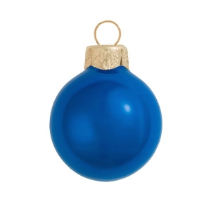 40Ct Pearl Cobalt Blue Glass Ball Christmas Ornaments 1.5 40mm - All