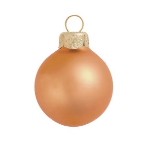 40Ct Matte Burnt Orange Glass Ball Christmas Ornaments 1.5 40mm - All