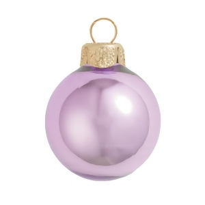 40Ct Pearl Soft Lavender Purple Glass Ball Christmas Ornaments 1.25 30mm - All