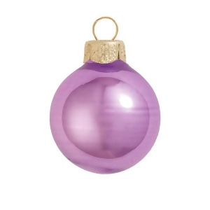 40Ct Shiny Soft Lavender Purple Glass Ball Christmas Ornaments 1.25 30mm - All