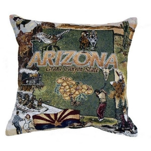 17 State of Arizona Grand Canyon State Tapestry Throw Pillow - All