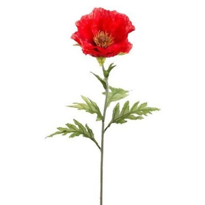 Club Pack of 24 Red Poppy Flower Artificial Floral Craft Sprays 28 - All