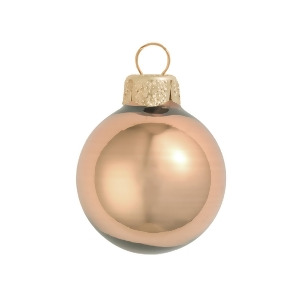 28Ct Shiny Chocolate Brown Glass Ball Christmas Ornaments 2 50mm - All