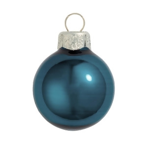 40Ct Pearl Marine Blue Glass Ball Christmas Ornaments 1.5 40mm - All