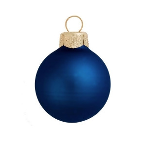 40Ct Matte Midnight Blue Glass Ball Christmas Ornaments 1.5 40mm - All
