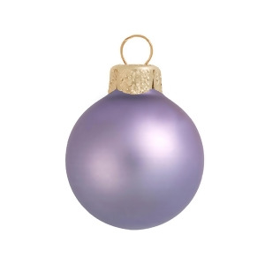 28Ct Matte Lavender Purple Glass Ball Christmas Ornaments 2 50mm - All