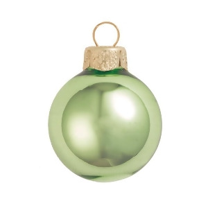 28Ct Shiny Lime Green Glass Ball Christmas Ornaments 2 50mm - All