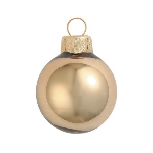 28Ct Shiny Gold Glass Ball Christmas Ornaments 2 50mm - All