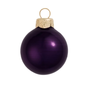 28Ct Pearl Purple Glass Ball Christmas Ornaments 2 50mm - All