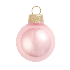 28Ct Pearl Pale Pink Glass Ball Christmas Ornaments 2 50mm - All
