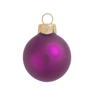 28Ct Matte Soft Rose Pink Glass Ball Christmas Ornaments 2 50mm - All