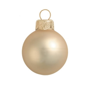 6Ct Matte Champagne Gold Glass Ball Christmas Ornaments 4 100mm - All