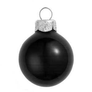 4Ct Shiny Black Glass Ball Christmas Ornaments 4.75 120mm - All