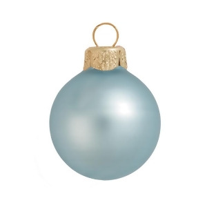 4Ct Matte Baby Blue Glass Ball Christmas Ornaments 4.75 120mm - All