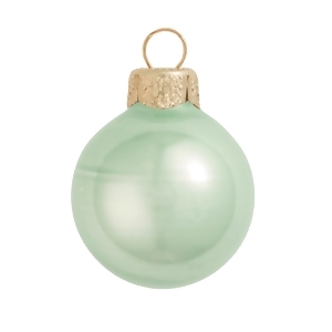 6Ct Pearl Shale Green Glass Ball Christmas Ornaments 4 100mm - All