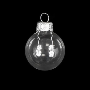4Ct Shiny Clear Transparent Glass Ball Christmas Ornaments 4.75 120mm - All