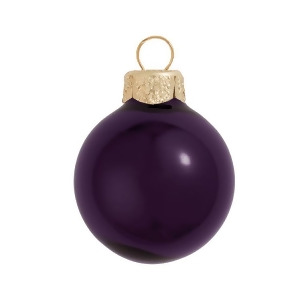 4Ct Shiny Purple Glass Ball Christmas Ornaments 4.75 120mm - All